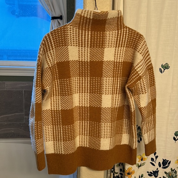 Madewell plaid mockneck tunic sweater - Picture 6 of 13